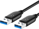 NÖRDIC kabel 50Cm USB3.1 A hane till A hane 5Gbps Super Speed USB3.0