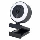 NÖRIDC HD 4K Webcam PC and Laptop, 360° Adjustable with Auto Focus, 3-Color Touch Lighting for Video Calls, Live Streaming and Remote Work