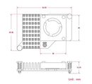 Official Active Cooler for Raspberry Pi 5 with Temperature-Controlled Blower Fan Aluminium Heatsink