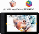 Pen Display 15.6" IPS Monitor with 10 Quick Keys and 8192 Levels of Pressure Battery-free Pen