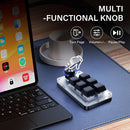 Programmable Keyboard USB Mini 6 Keys 1 Button Mechanical OSU Gaming Keyboard RGB DIY Multifunction Keyboard Compatible with Mac OS Windows