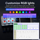 Programmable Keyboard USB Mini 6 Keys 1 Button Mechanical OSU Gaming Keyboard RGB DIY Multifunction Keyboard Compatible with Mac OS Windows