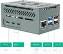 Raspberry Pi 5 Aluminum Enclosure Case With PWM Fan Heatsinks