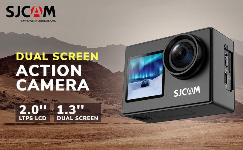 SJCAM SJ4000Dual Screen 4K 30fps Actionkamera, Wifi, Dual screen, Vattentätt skal. portabel