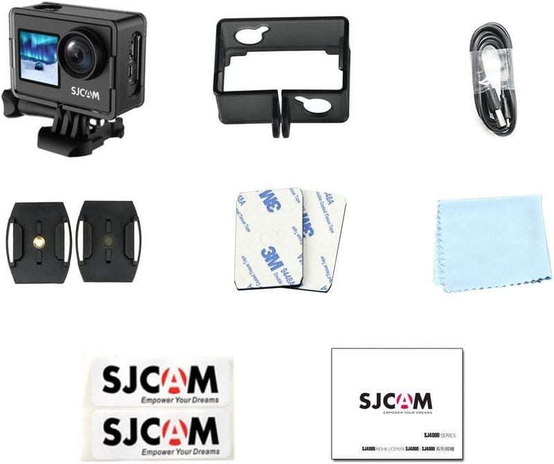 SJCAM SJ4000Dual Screen 4K 30fps Actionkamera, Wifi, Dual screen, Vattentätt skal. portabel