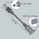 STARLINK Mini DC5.5x2.1 male to USB-C female 20cm