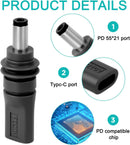 Starlink Mini Adapter USB-C PD100W Female to DC 5.5x21mm Waterproof