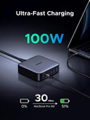 UGREEN 200W USB-C-laddare, Nexode 6-portars GaN-skrivbordsladdare