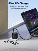 UGREEN 5-Port 45W USB-C Fast GaN Charger Block, PD/PPS/QC with 4 USB C Port for iPhone 17/16/15, Galaxy S26/S25/S24/S23, iPad, MacBook Neo/Air