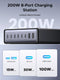 UGREEN Nexode 200W GaN USB C Charging Station, 8-Port Desktop Charger with PD 100W