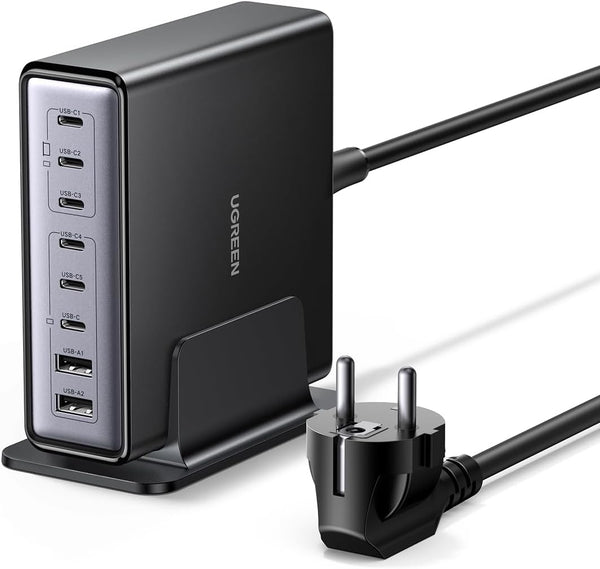 UGREEN Nexode 200W GaN USB C Charging Station, 8-Port Desktop Charger with PD 100W