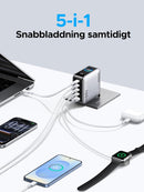 UGREEN Nexode Pro 160W USB C Charger 5-Port Smart Display Touch Control