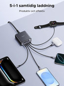 UGREEN USB-C Charger 65W GaN 5-Port Desktop Charging Station PPS Fast Charger