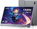 USB  144Hz Monitor 16.1" Ultra-Thin Laptop Screen with Storage Bag, 106% sRGB 1920×1080p FHD HDR for Laptop/PC/Mac/PS3/4/5/Xbox Grey