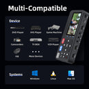 Video to Digital Converter 4K HDMI/CVBS/VGA/YPBPR Inputs Video Recorder Capture from VCR, DVD, VHS Tapes, Hi8, Camcorders  4K capture 1080P 60pfs