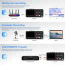 Video to Digital Recorder Standalone for Recording VHS Tapes, VCR, DVR, DVD, Hi8, DV Player, RCA, CVBS, TV Box, Camcorder, Gaming Consoles to USB SD Card