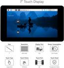 Waveshare 7 Inch Screen Capacitive Touch Display Raspberry Pi 5 4B Raspberry Pi 3B+/3B/3A+ CM3/3+/4 and VisionFive2 Core3566, 800 × 480 Resolution with DSI Interface