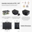 Waveshare industriellt metallchassi (D) för Raspberry Pi 5
