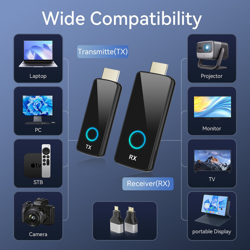 Wireless HDMI Extender 4K@30Hz 50m