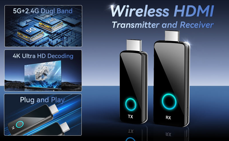 Wireless HDMI Extender 4K@30Hz 50m