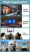 Wireless HDMI Extender 50m Wireless HDMI Transmitter/Receivers 1080P HD 5G Wifi for Laptop to TV PC Monitor Projector