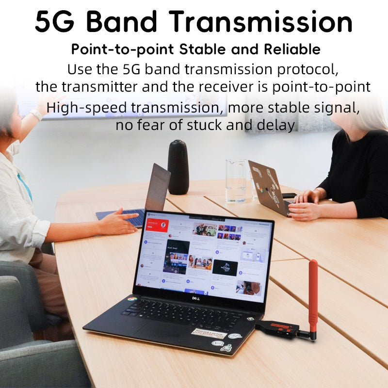 Wireless HDMI Extender Transmitter & Receiver 150m Long Range, 1080P@60Hz Full HD, 1TX to 1RX, 5.8G Wireless HDMI Plug & Play