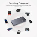 iDock B12 8K Dual Monitor Gaming KVM Docking Station for 1 Laptop & 1 Desktop with 2.5GbE