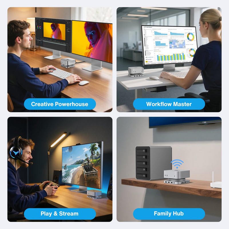 iVANKY 1 to 13 ports FusionDock 3 for MacMini M4 4K60Hz/120Hz