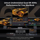 iVANKY 26-i-1 FusionDock Ultra Dual Thunderbolt 5 10GbE MacBook-dockningsstation 4x6K/Trippel 8K M1-M5 Pro/Max 120Gbps 240W Inkompatibel med Windows
