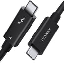 iVANKY Intel Certified Thunderbolt 4 Cable 1,5 m 240W Charging 40Gbps 8K Display USB-C to USB-C