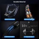 NÖRDIC 1m Thunderbolt 5 kabel Intel Certifierad, 80Gbps Dataöverföring, 120Gbps Bandbredd,  240W Laddning, Dubbla 8K Skärmar, Kompatibel med MacBook M4 TB4/DP2.1/USB4